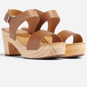 Nisolo All Day Open Toe Clog, Almond, size 9.5